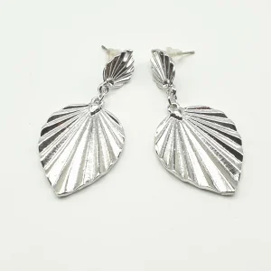 Boucle d'oreille bijoux de fantaisie tendance argenté