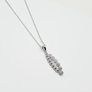 Collier argent Rhodié Garanti nadine