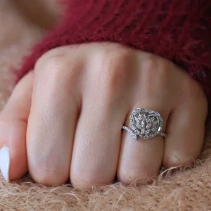 Bague  Argent Rhodié garanti gros cœur ❤ soldeargent - 40%