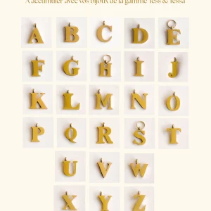 Les pendentifs - Initiales - Personnalisez votre bijou