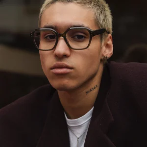 Dexter.M Gris Vert - Lumière Bleue