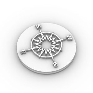 Tampon poudré Rose des vents Ø120MM