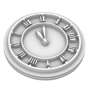 Tampon poudré Horloge Ø160mm