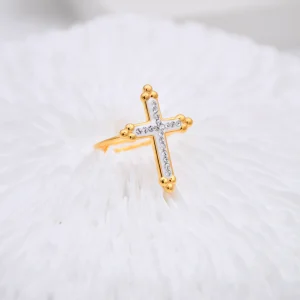 Bague Croix Élégance Céleste