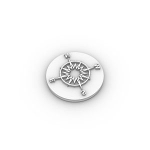 Tampon poudré Rose des vents Ø60MM