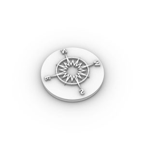 Tampon poudré Rose des vents Ø80MM