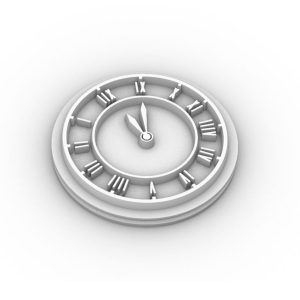 Tampon poudré Horloge Ø90mm