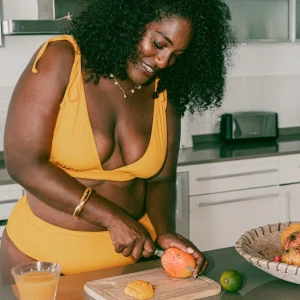 ALLEGRIA - Bas taille haute froncé