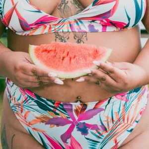 AURORA - Bas taille haute froncé