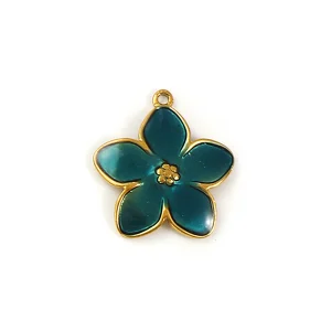 Charms Fleur - Bleu