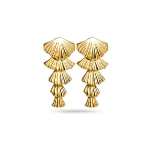 Boucles d&rsquo;oreilles pendantes GWENDOLINE – Doré