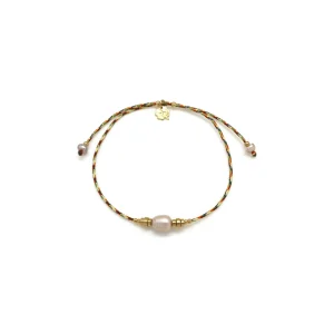 Bracelet cordon ESTELLE – Doré & Multicolore