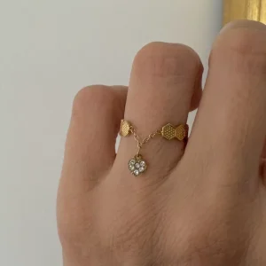 Bague Pampille COEUR – Doré