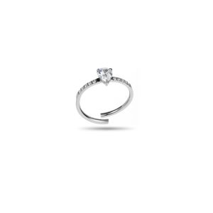 Bague EN SOLITAIRE – Argenté