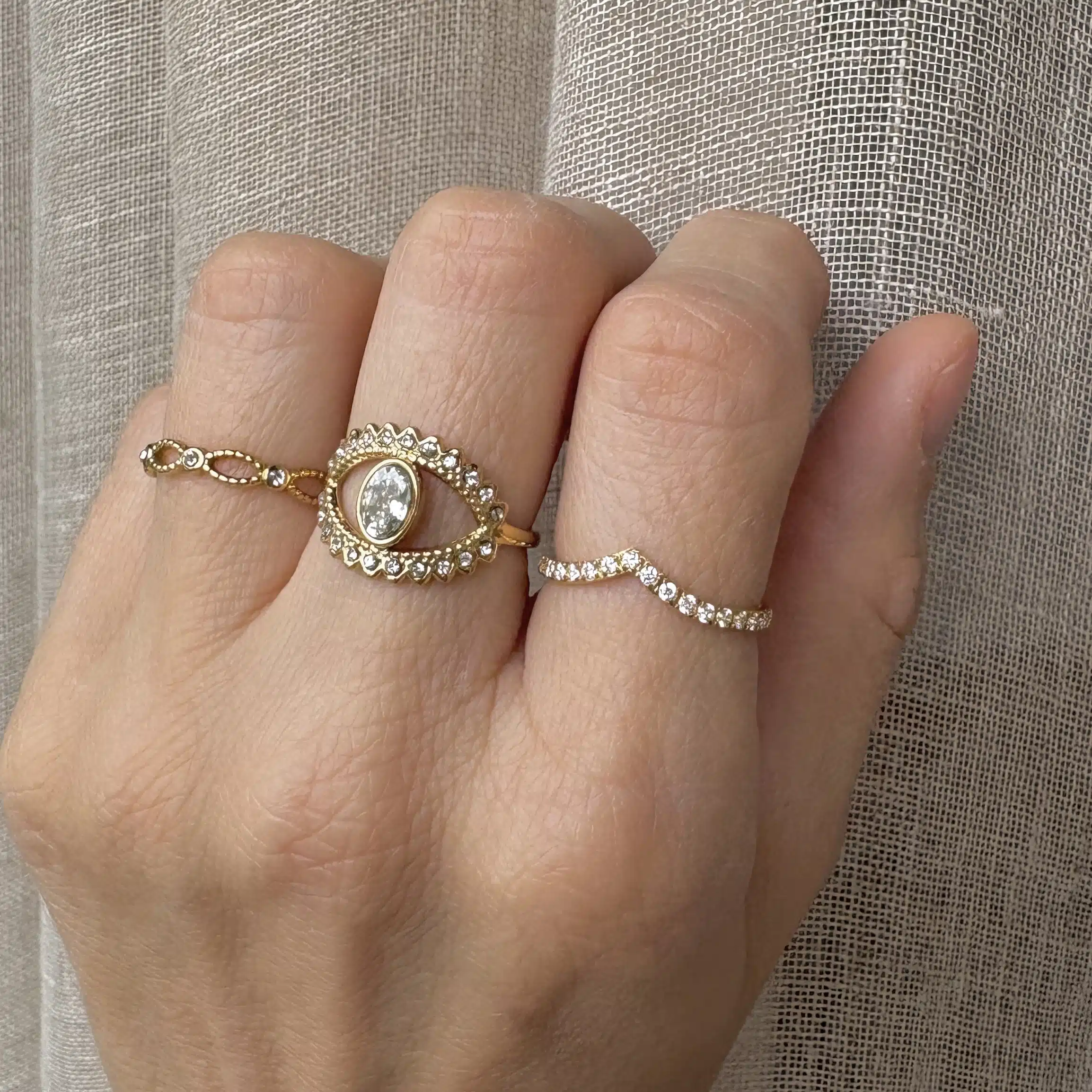 Bague PÉTRONILLE – Argent – Image 2