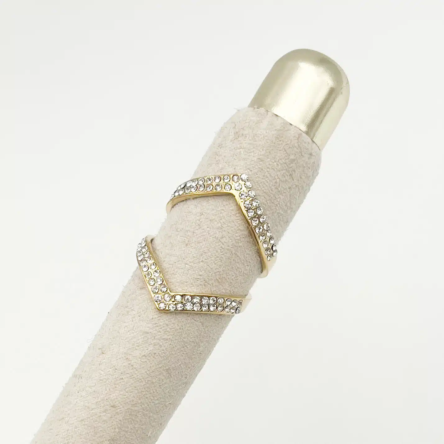Bague TINA – Doré & strass