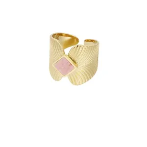 Bague OZINE – Doré & Rose