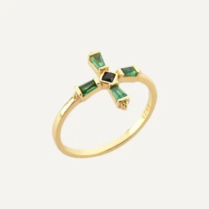 Bague Croix Diamants