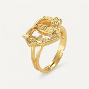 Bague Vierge Marie Fleurie