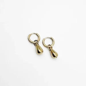 Boucles d&rsquo;oreilles créoles GOUTTES – Doré