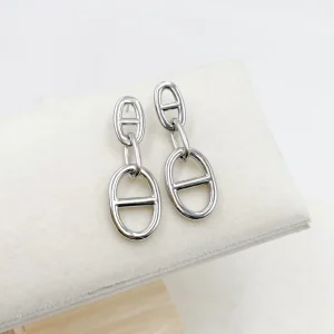 Boucles d&rsquo;oreilles pendantes LARIE – Argent