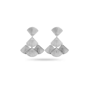 Boucles d’oreilles PAON – Argent