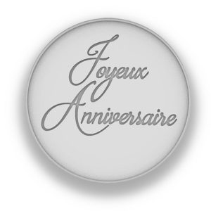 Tampon presse Joyeux Anniversaire ∅100mm