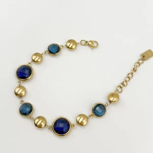 Bracelet LINE – Doré & Bleu