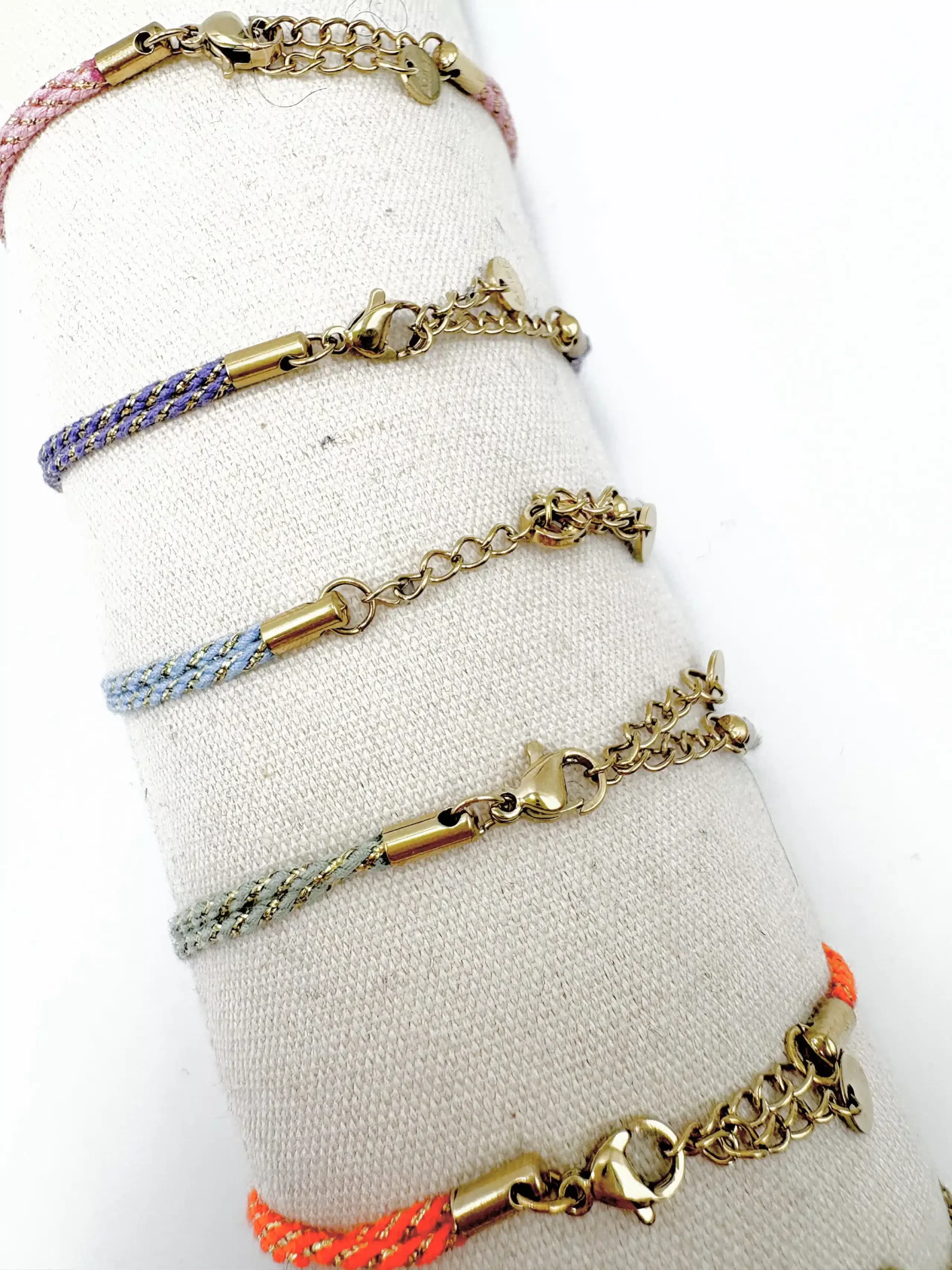 Bracelet cordon SANTORIN – Doré – Image 3