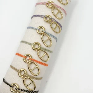 Bracelet cordon SANTORIN – Doré