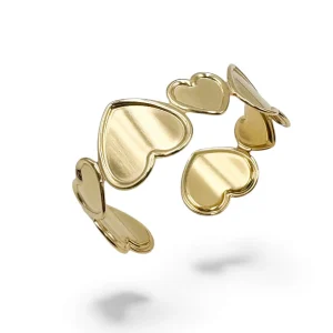 Bracelet jonc AMOUR FOU – Doré