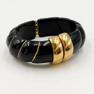 Bracelet CHARLIE – Doré & Noir