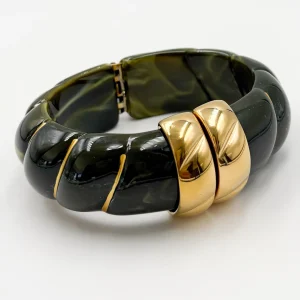 Bracelet Charlie – Doré & Kaki