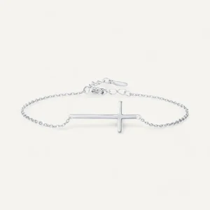 Bracelet Croix Argent pour Femme
