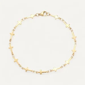 Bracelet Croix en Acier Inoxydable