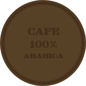 Tampon en métal Café 100% arabica