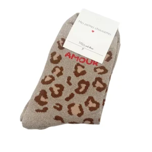 Chaussettes à paillettes – Sable