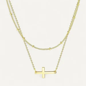 Collier Croix Raffiné