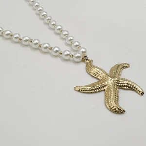 Collier STARLA – Doré & Perles