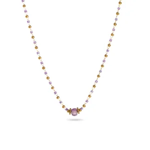 Collier SOUBIA – Doré & Violet
