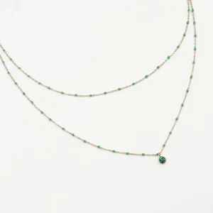 Collier RESIA – Vert émeraude