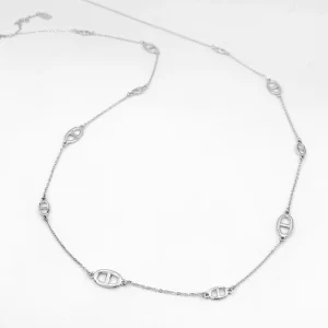 Collier sautoir LARIE – Argent