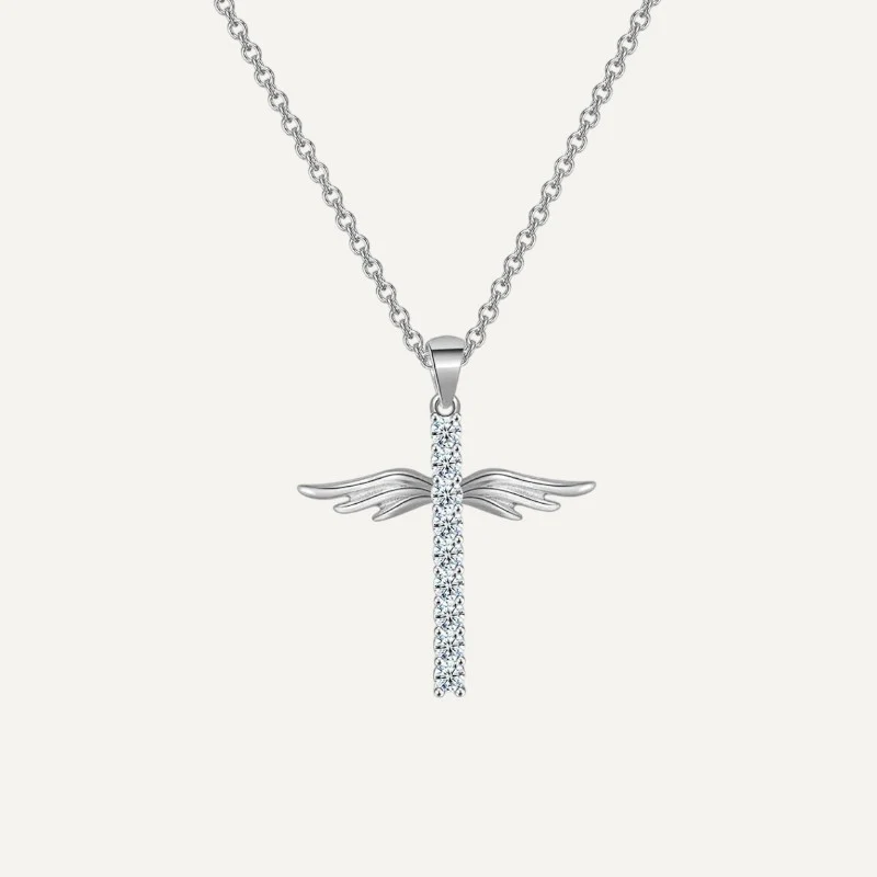 Collier Croix Ange Femme – Image 2