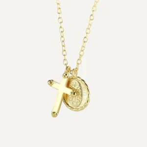 Collier Croix Ras du Cou en Argent Sterling 925