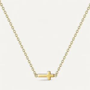 Collier Croix Fine