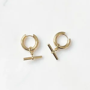 Créoles pendantes MARINA – Doré