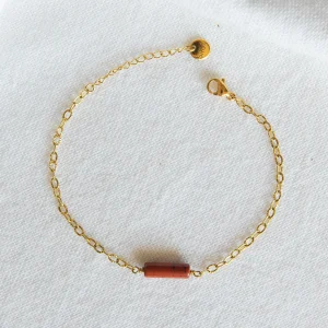 Bracelet Isa - Jaspe rouge
