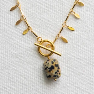 Collier Lou - Jaspe dalmatien