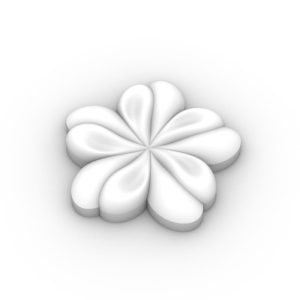 Moule thermoformé Tablette Fleur Tropicale