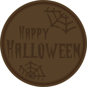 Tampon en métal Happy Halloween araignée